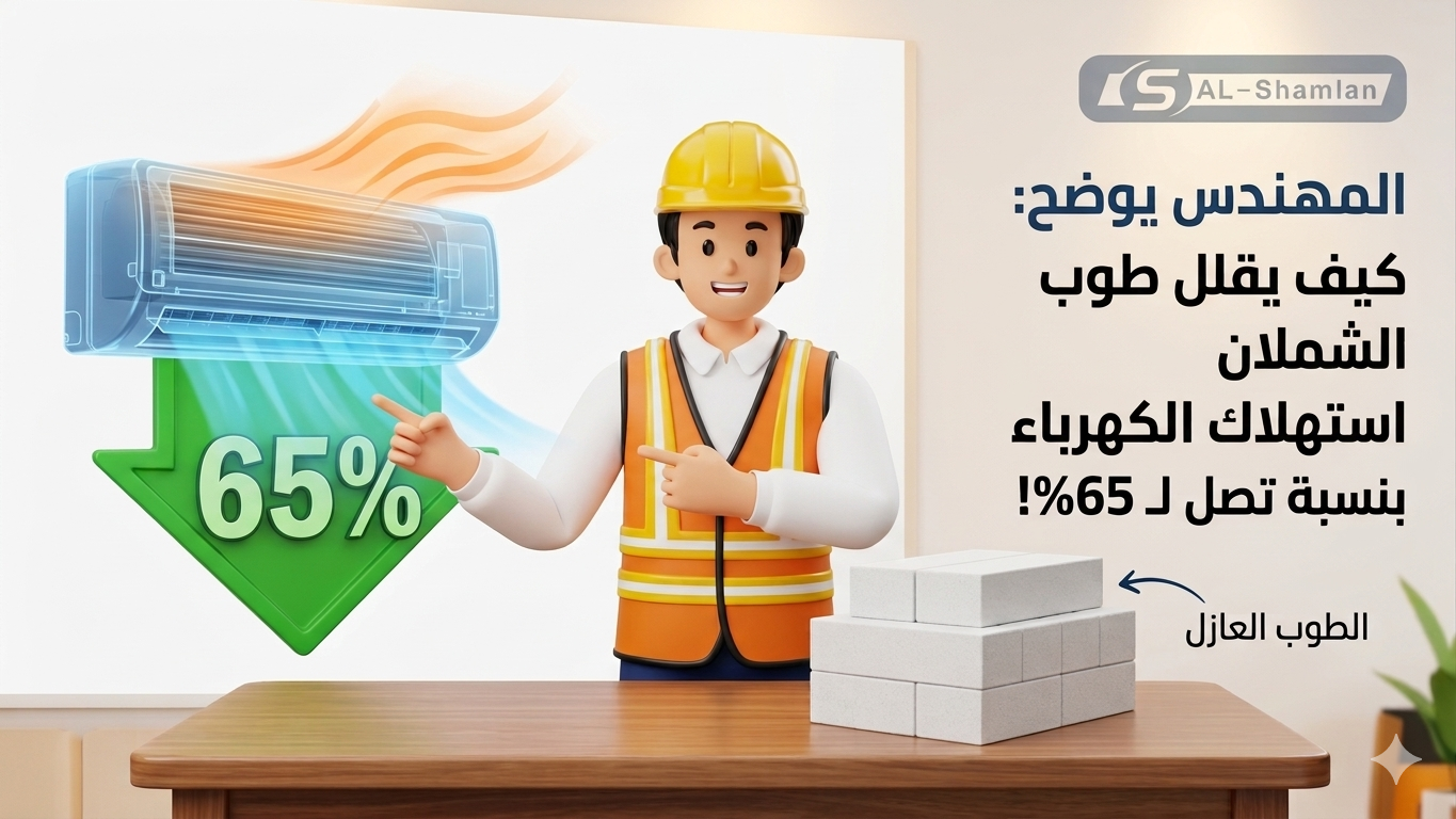 دليل اختيار الطوب العازل : لماذا تعد شركة الشملان الخيار الأول في السعودية؟