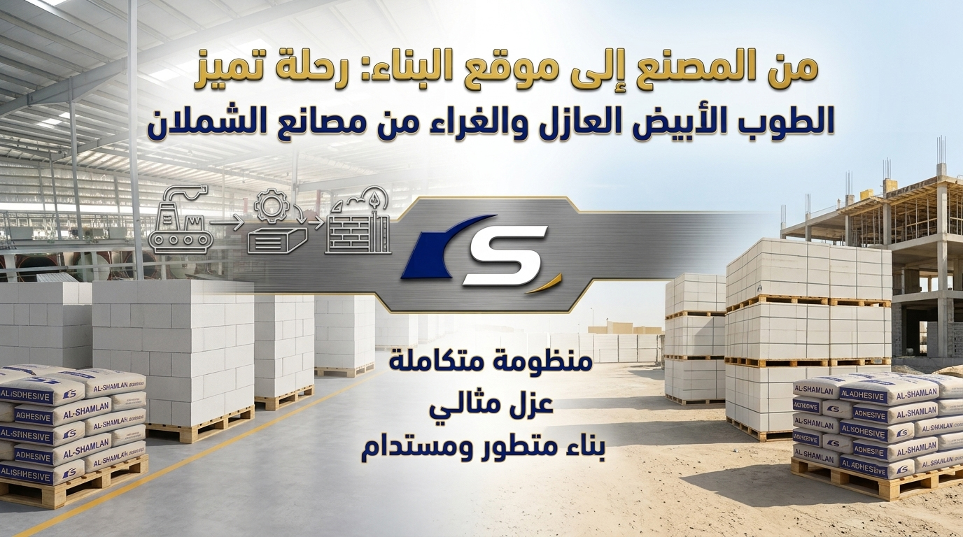 من المصنع إلى موقع البناء: رحلة تميز الطوب الأبيض العازل والغراء من مصانع الشملان